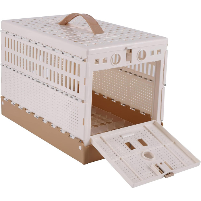 Клітка-переноска Vogelreiseträger для папуг, голубів та інших птахів - складана, ABS пластик, з вентиляцією та ручкою (L)