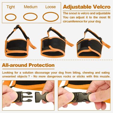 Майор для собак: нейлоновий, з сіткою, регульований, анти-drop, для Лабрадора, Шелті, Чихуахуа