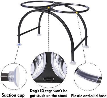 Миска для собак HomeMall, підставка для корму, миска для корму для середніх собак