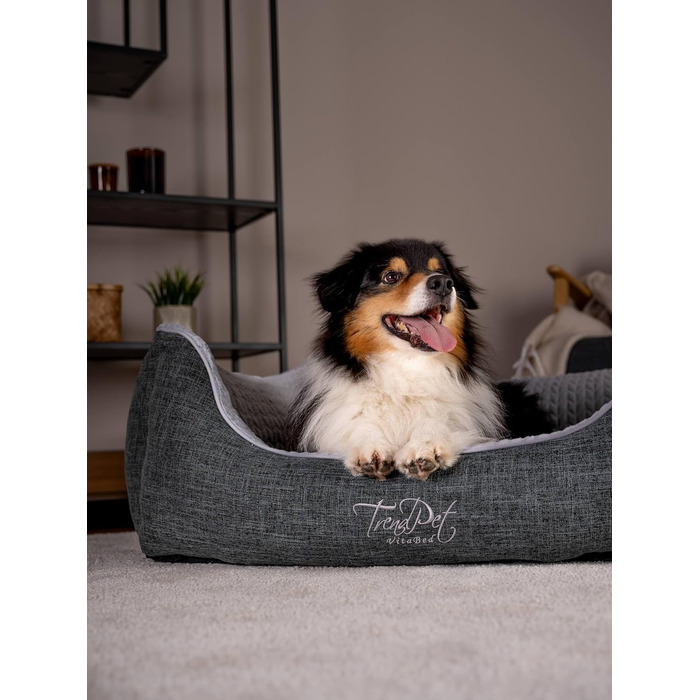 TrendPet VitaBed - ортопедичне собаче ліжко преміум-класу з матрацом з Memory Foam 5 см (100x90 см)