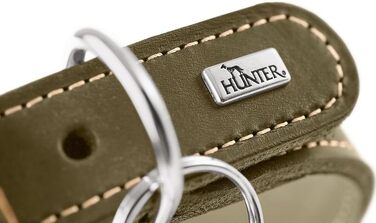 Шкіряний нашийник для борзих HUNTER Aalborg, колір коньячний, розмір 42