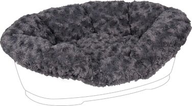 Лежак для тварин Karlie Bezug Cuddly, сірий, для будки Domus 80 см, 92x61x26 см