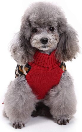 Теплий зимовий пуловер для собак з леопардовим принтом, для дівчаток та хлопчиків, великих, середніх та маленьких порід