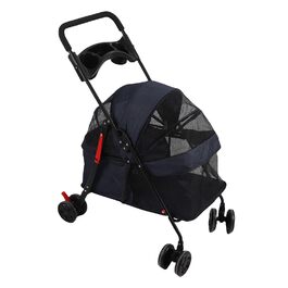 Дитяча та тваринна візок Yctze з 4 колесами, складаний, з кишенькою та тримачем для напоїв