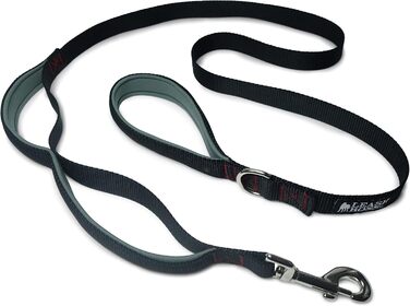 Повідок Leash Boss для великих собак з двома ручками та додатковою транспортною ручкою, міцний, з подвійною м'якою підкладкою, для вигулу та дресирування