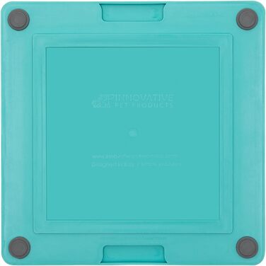 LickiMat Buddy Deluxe: килимок для ласощів для собак та котів, 20x20 см, колір: блакитний, 1 шт.