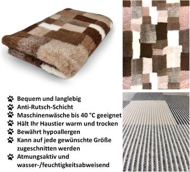 Килимок для собак Elropet Premium 30mm Vetbed (S/M/L) - Diamond Braun (160x100 см)