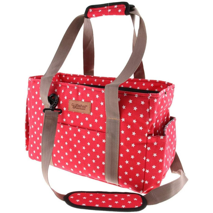 Транспортна сумка для домашніх тварин: переноска для собак, котів, цуценят до 5 кг (червона)