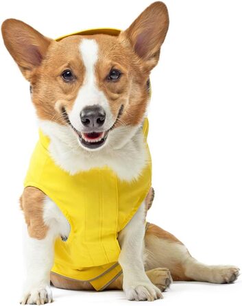 Водонепроникна куртка для собак Canada Pooch Torrential Tracker, жовта, розмір 24, всепогодний утеплювач