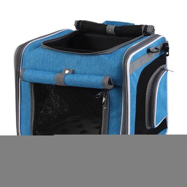 Корзина для собак на велосипед Hitburu - регульована сумка-рюкзак для транспортування, вилазок, велопоходів, кемпінгу та піших прогулянок