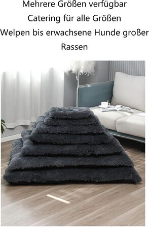 М'яке ліжко для собак, килимок з плюшу, великий розмір, коричневий колір, водонепроникне, антиковзаюче, для комфортного сну