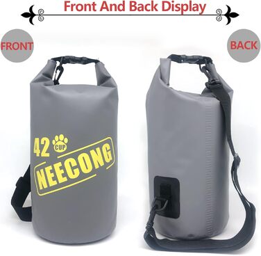 Набір для годування собак NEECONG: сумка-органайзер з складною мискою, 42 порції, 10 л, 400 мл