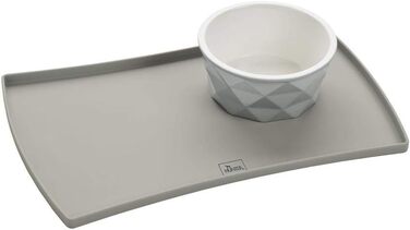 Підкладка для тарілки HUNTER EIBY, силікон, захист від пролиття, високий борт, 48 x 30 см, сіра