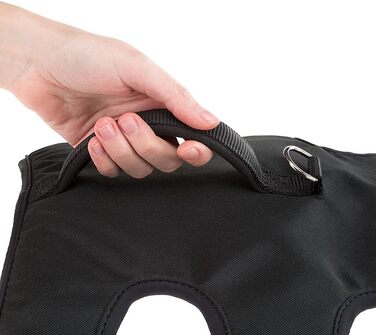 Шлейка для собак Ferplast ERGOTREKKING Large, чорна, велика, з 6 застібками, відбиваючими елементами та регулюванням, для грейхаундів