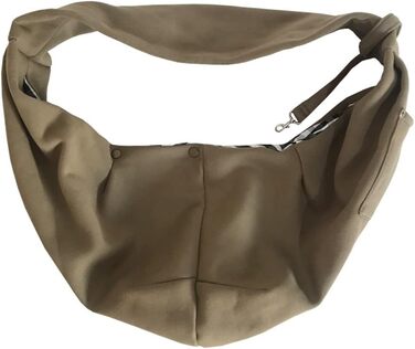 Сумка-переноска для собак Leconpet, сумочка для тварин на плече з кишенею для телефону, надійна застібка, замок безпеки, підходить для цуценят, маленьких собак та котів для прогулянок на відкритому повітрі (Хакі)