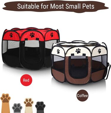 Клітка-загон для тварин, портативна клітка для собак, кроликів, котів. З тканини Oxford 600D для використання в приміщенні та на вулиці