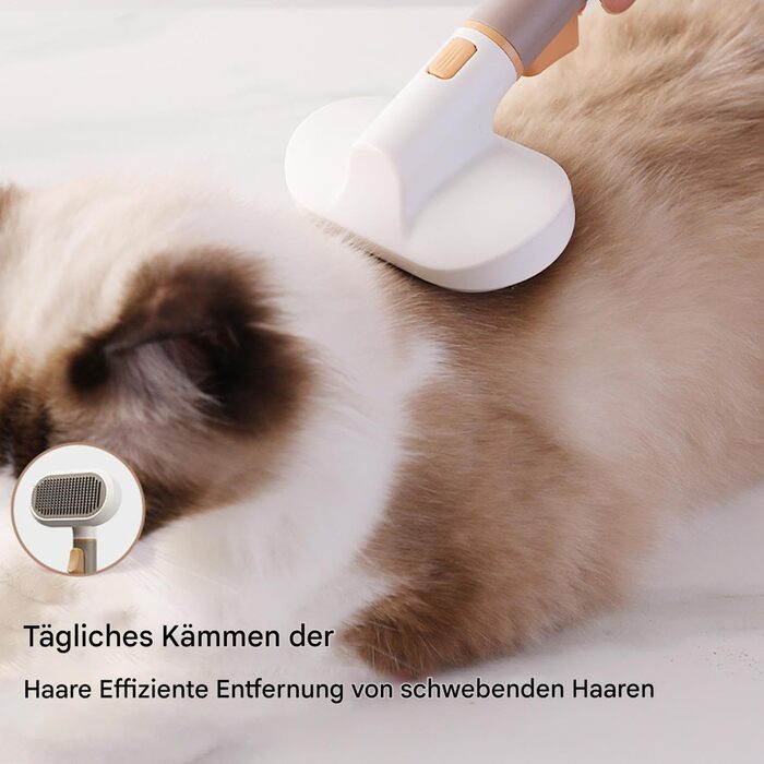 Щітка для собак при линянні, гребінь проти ковзання для догляду за шерстю | Щітка для котів для видалення шерсті - для миття коротко-, довгошерстих порід вдома, в квартирі, офісі, гуртожитку, на меблі