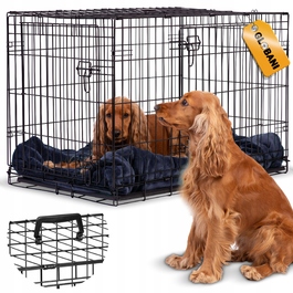 Металева клітка-переноска для собак GLOBANI, 90x60x67 см