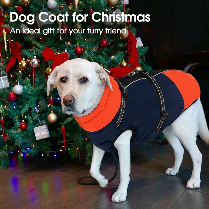 Теплий зимовий одяг для собак SUNFURA: водонепроникна куртка з інтегрованим шлейкою, фліс, для маленьких собак, цуценят, чихуахуа, мальтізер, блакитний, XS