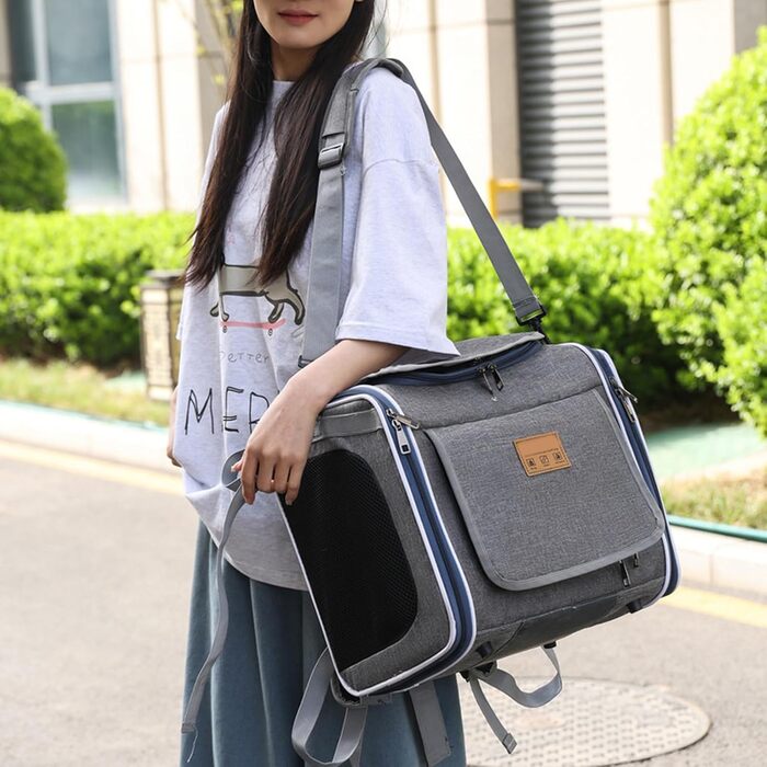 Рюкзак-переноска для собак та котів, дихаючий, портативний - ідеальний для прогулянок, подорожей та активного відпочинку