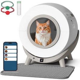 Revo-loo one — автоматичний самочистний туалет для котів, електричний, для кількох котів 1-13 кг, 80 л, з керуванням через додаток, герметичний, мінімальне обслуговування