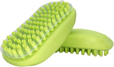Щітка для грумінгу домашніх тварин JOEBO, м'який гумовий матеріал, видалення шерсті котів та собак, масажна щітка, гребінець для грумінгу, зелена, універсальний розмір