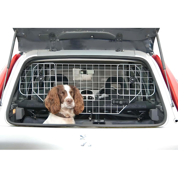 Сітка для собак у багажник авто, регульована металева сітка-перегородка, захист для тварин