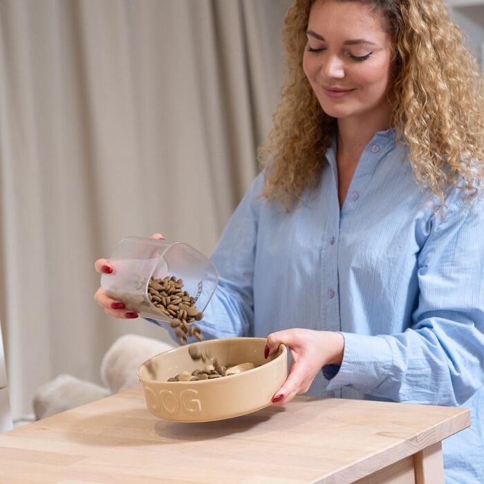 Миска для собак Mason Cash Cane Keramik для повільного годування, кераміка, підвищені борозни, для здорового травлення, довговічна, придатна для миття в посудомийній машині, для собак маленьких, середніх та великих порід