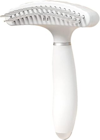 Бурштук для котів Lambo, щітка для вичісування шерсті котів та собак, висмикувальна щітка, легке очищення | Практична та неслизька щітка для догляду за шерстю котів та собак, біла