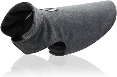 Зимовий пуловер для собак з поларфлісу (сірий, M) - теплий одяг для собак