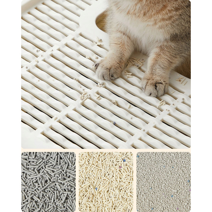 Закритий лоток-туалет для котів Feandrea від Songimcs, 54,3 см x 42,5 см x 37,8 см