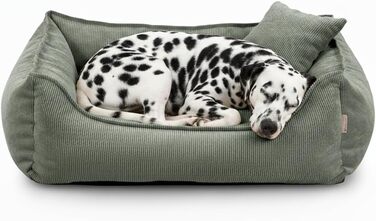 Gutekissen® Lucky: М'яке собаче ліжко - зручне, миється, з поліуретановою начинкою (зелене, L - 90x75)