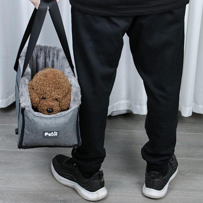 Автокрісло для собак Mittelkonsole, безпечний крісло-підвищення для тварин, миється, з ременями, для маленьких собак та котів