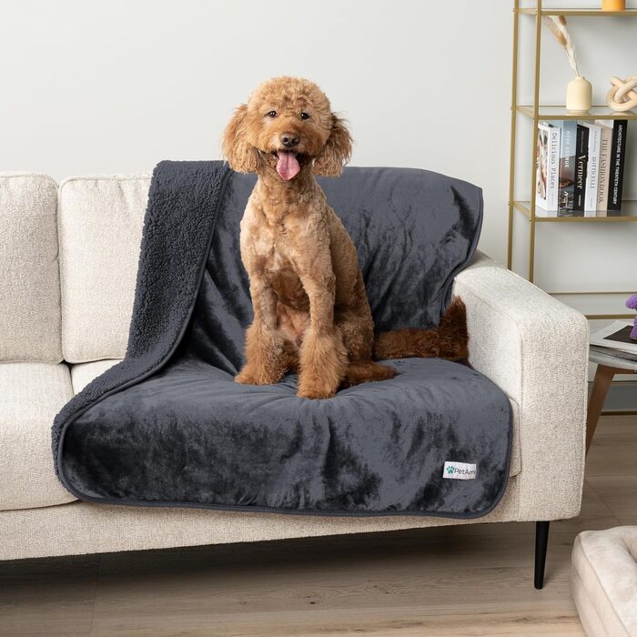 Водонепроникний килимок для собак PetAmi, 60x80 см та 90x90 см, рожевий, для ліжок, диванів, переносок, миючий, для цуценят та котів