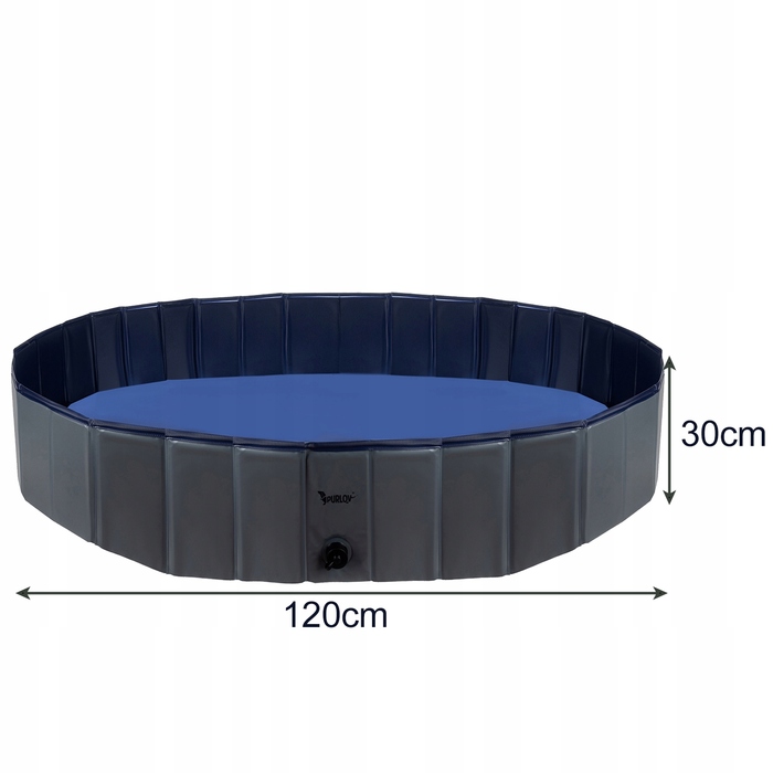 Складальний садовий басейн для собак XXL 160x30 см — великий манеж для купання тварин