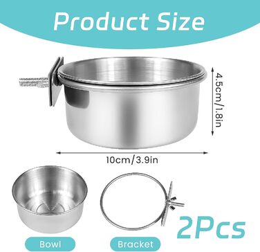 Годівниця та миска для гризунів та птахів Vogelkäfig-Futterstation, 2 шт.