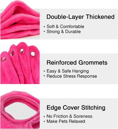 Гамак для собак Aersileng 8-в-1: догляд, стрижка, купання, сумка для маленьких собак та котів (рожевий, S)