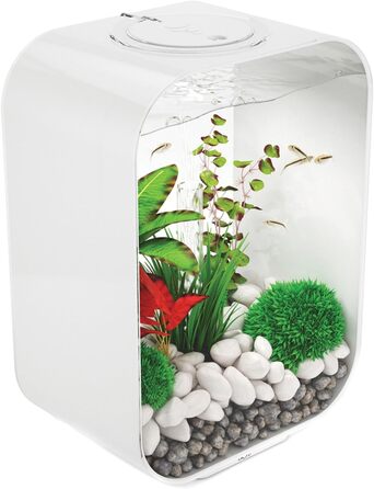 Акваріум biOrb LIFE 15 LED, 15 л, з фільтром, LED-підсвіткою, керамічним ґрунтом, білий, акриловий