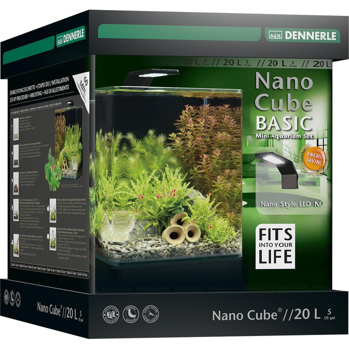 Нано акваріум Dennerle Cube Basic 30 л для рослин і риб