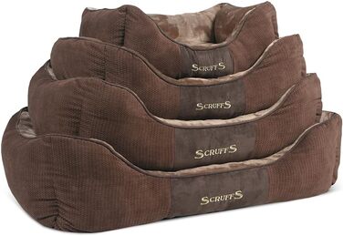 Scruffs Chester Bed L - ліжко для собак, шоколадний колір, 75 x 60 x 18 см