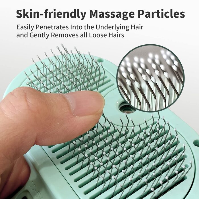 Самоочисна щітка для собак, видалення статичної шерсті, для довгошерстих собак та котів