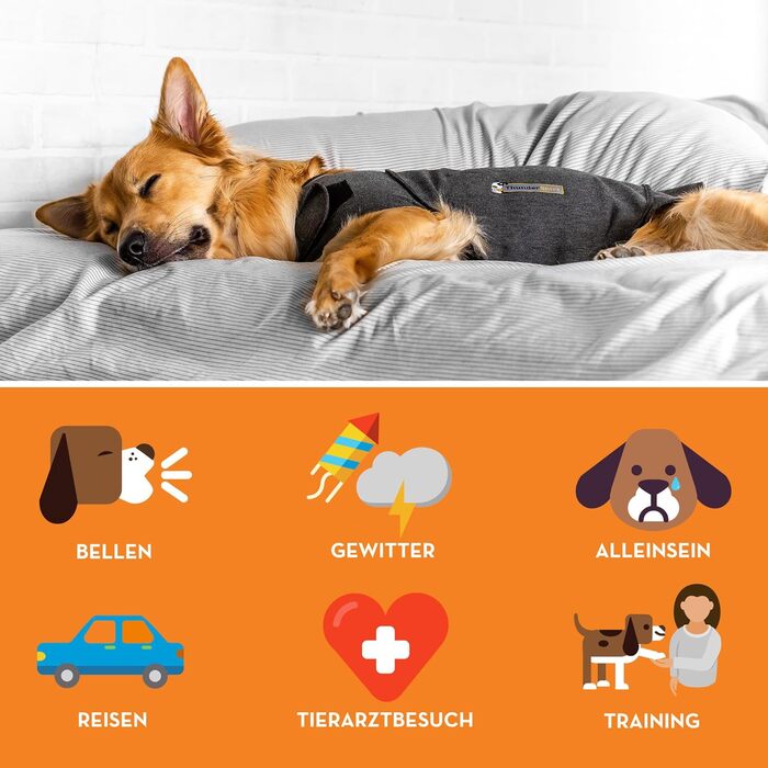 Мантіл для собак Petlife ThunderShirt, сірий, розмір M