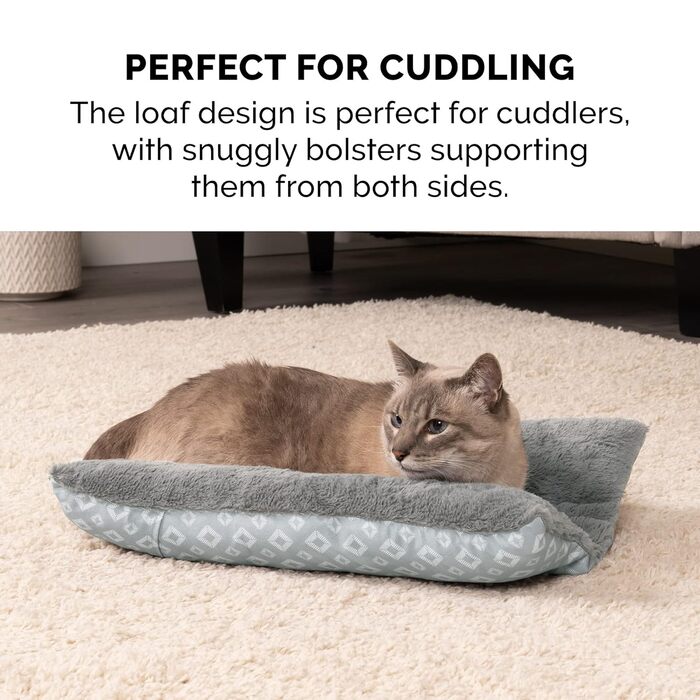 Килимок-ліжко для собак Furhaven Trail Pup S, портативний, з сумкою, для подорожей, миючий, складаний, блакитно-сірий (Aqua/Granitgrau), 46x41x7 см