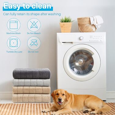 Захисний чохол на сидіння автомобіля для собак, ліжко для собак в авто, сумісний з подовжувачами сидінь, захист сидіння, нековзний, м'який, довговічний, для авто, вантажівок та SUV (Чорний та Білий, 59,9 x 129,5 чорний та білий 23.6'*51' (Темно-сірий та Б