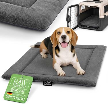 Лежанка для собак RAW Nature Hundedecke SAVO, XL (110x70x4,5 см), м'яка, двостороння, для переносок, зелений колір