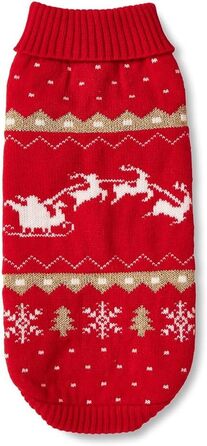 Вольтерс: Святий Миколай - червоний/золотий светр, розмір 35 см