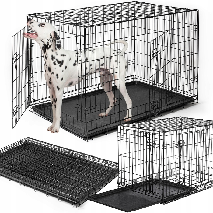 Металевий вольєр-клітка Be-Active для великих собак, 68 x 105 x 75 см