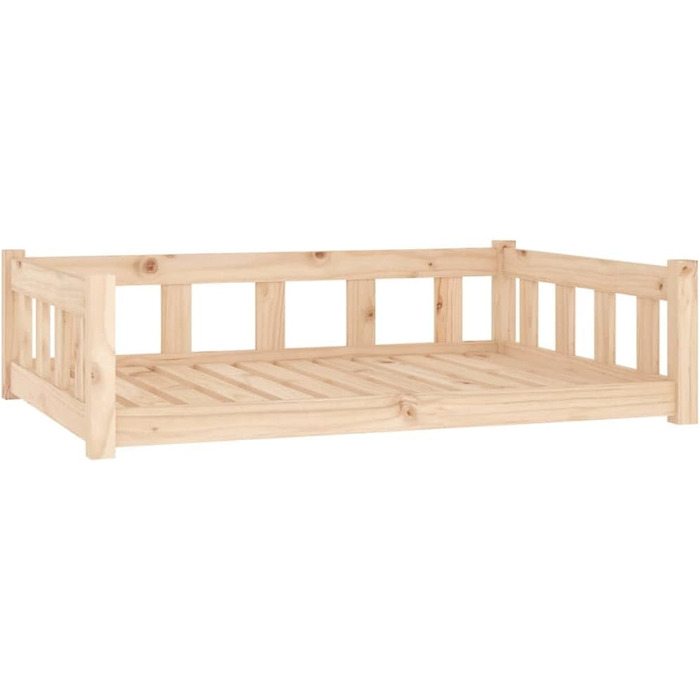 Зручне ліжко для собак та котів з дерева, водонепроникне, 105,5x75,5x28 см, коричневе