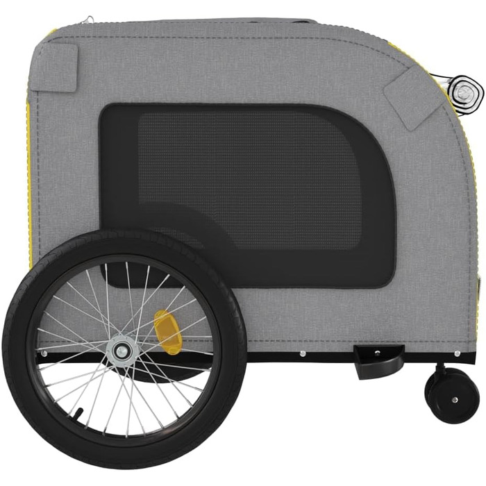 Причіп для велосипеда Gecheer для собак, 45 кг, жовто-сірий, 68 x 134 x 73 см