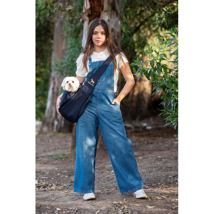 Трансформер для собак Noah & Paw до 5 кг: зручна переноска з регульованим ремінцем та м'яким хутром, подвійний захист, преміум-тканина Twill